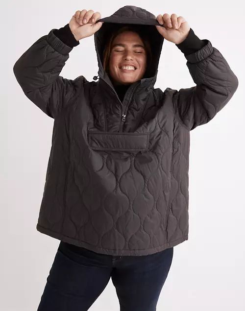 Plus Airpuff Quilted Packable Popover Puffer Jacket | Madewell