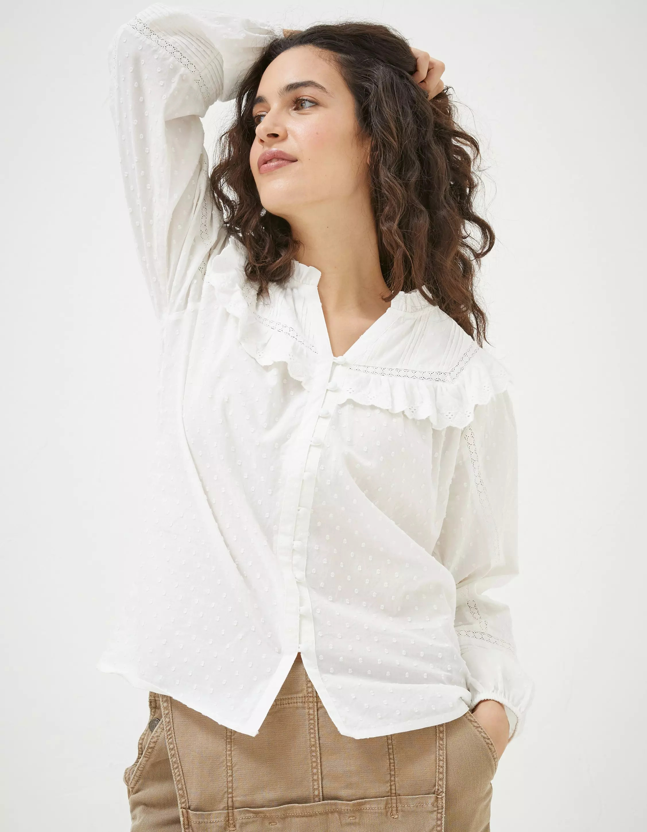 Rowan Frill Blouse | Fat Face (UK&IE)