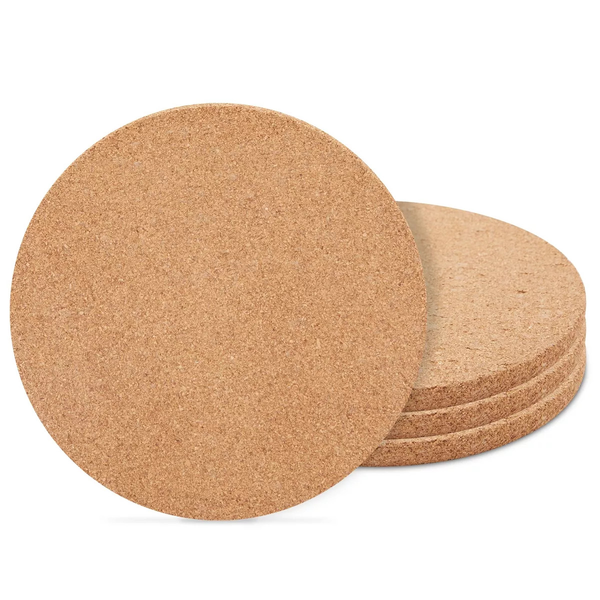 Juvale 4 Pack Round Hot Pads for Countertops and Kitchen, Cork Trivets for Hot Dishes, 9 In | Target