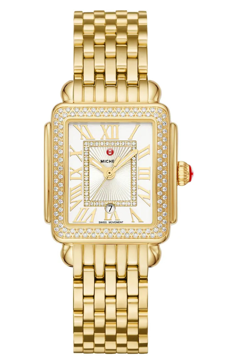 Deco Diamond Watch Head & Bracelet, 29mm | Nordstrom | Nordstrom