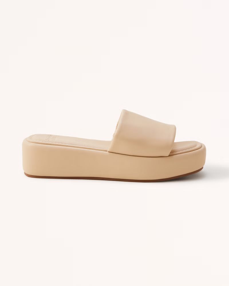 Women's Chunky Slide Sandals | Women's Shoes | Abercrombie.com | Abercrombie & Fitch (US)