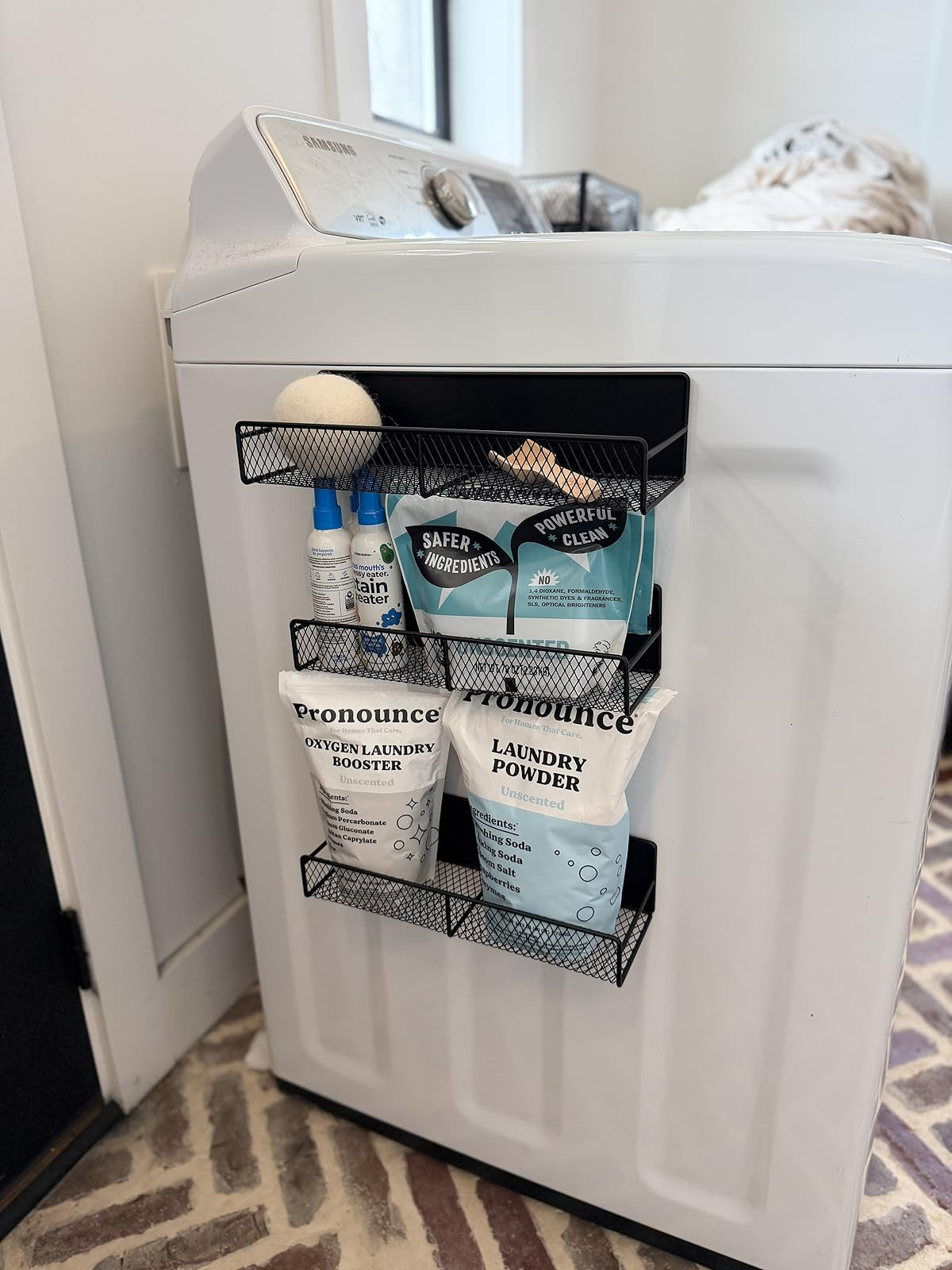 Strong magnetic shelves for your washer and dryer! 

 #LTKHome