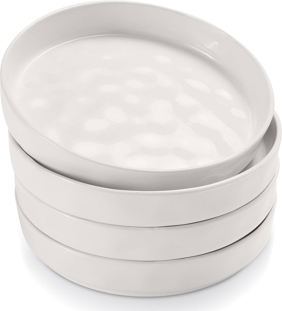 HaWare 8.25" Pasta Bowls, Large Salad Bowls Set of 4, Stoneware Dinner Plates, 35oz Wide Shallow ... | Amazon (US)