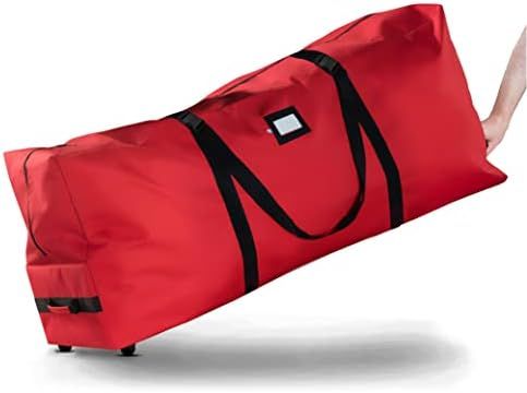 Premium Rolling Large Christmas Tree Storage Bag- Fits Upto 7.5ft. Artificial Disassembled Trees, Du | Amazon (US)