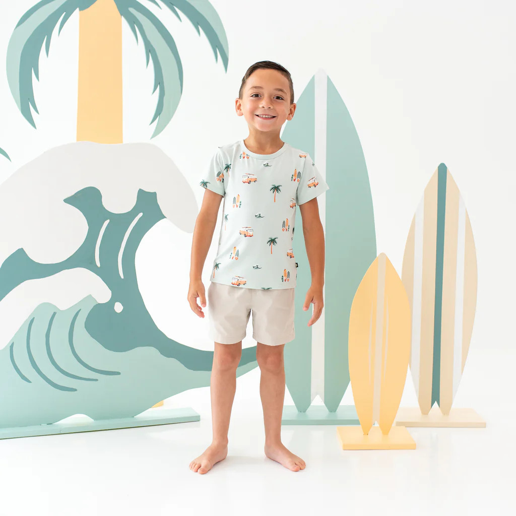Toddler Basic Tee in Dew Surf | Kyte Baby