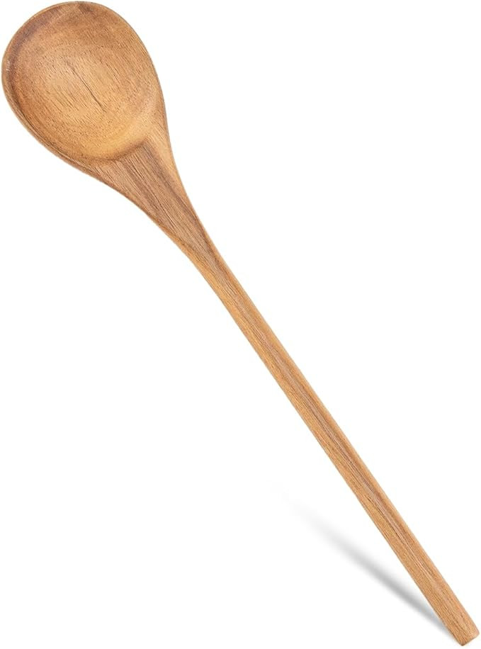 Wooden Spoons for Cooking, MZROO Wooden Spoon 12.5 Inch Long Handle Wooden Cooking Spoon Mixing s... | Amazon (US)