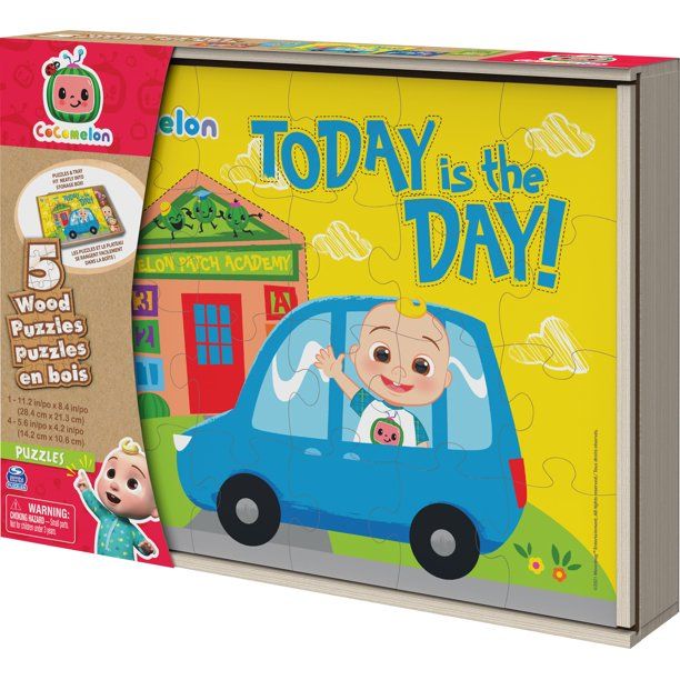 Cocomelon 5-Pack of wood Jigsaw Puzzles for Families, Kids, and Preschoolers Ages 3 and Up - Walm... | Walmart (US)