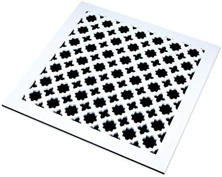 Saba Air Vent Cover Grille - Acrylic Plexiglass 8" x 8" Duct Opening, 10" x 10" Overall White Finish | Amazon (US)