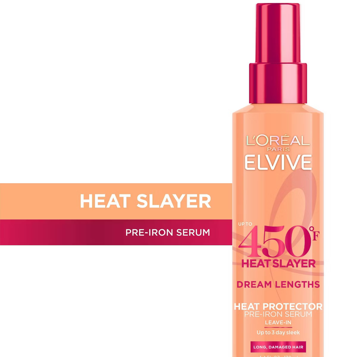 L'Oreal Paris Elvive Dream Lengths Heat Slayer Pre-Iron Leave-In Spray - 4.4oz | Target