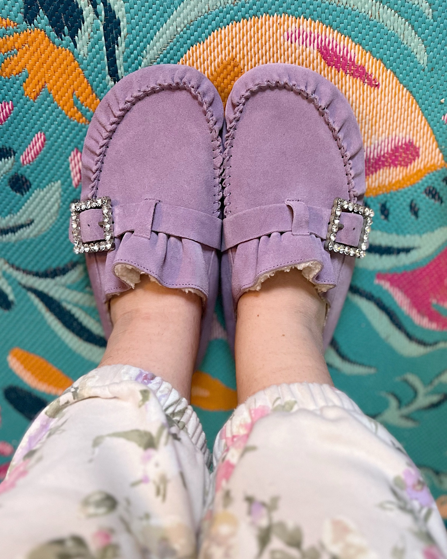 Free People shearling lined mules come in 3 colors and on sale for under $50! 

#LTKshoecrush #LTKsalealert #LTKfindsunder50