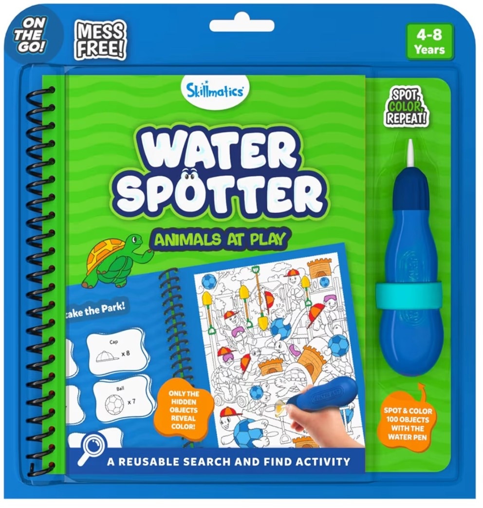 Water spotter search and find 50% off! On the go toys. Plane toys. Plane ride toys. Restaurant toys. Kids toys. Travel toys. Skillmatics. Mess free coloring. Mess free activities. Travel activities. Mess free kids activities 

#LTKTravel #LTKSaleAlert #LTKKids