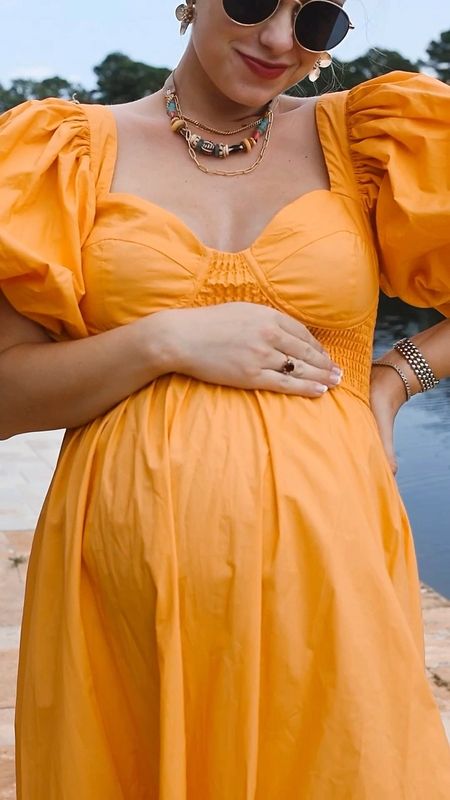 The bigger the bump, the more colorful my outfit 🧡

My necklace is from @twineandtwigstyle Cabana Collection and is such a fun piece to style-especially as we head into spring. Use code RILEYSTACK at checkout to receive a FREE single stack bracelet from the Cabana Collection when you shop. 

Dress is a @showpo find-the sleeves are my favorite part! 🙌🏻 #SpringStyle #SCBlogger #MyrtleBeachBlogger #PregnancyStyle #BumpStyle 

#LTKFind #LTKbump #LTKGiftGuide