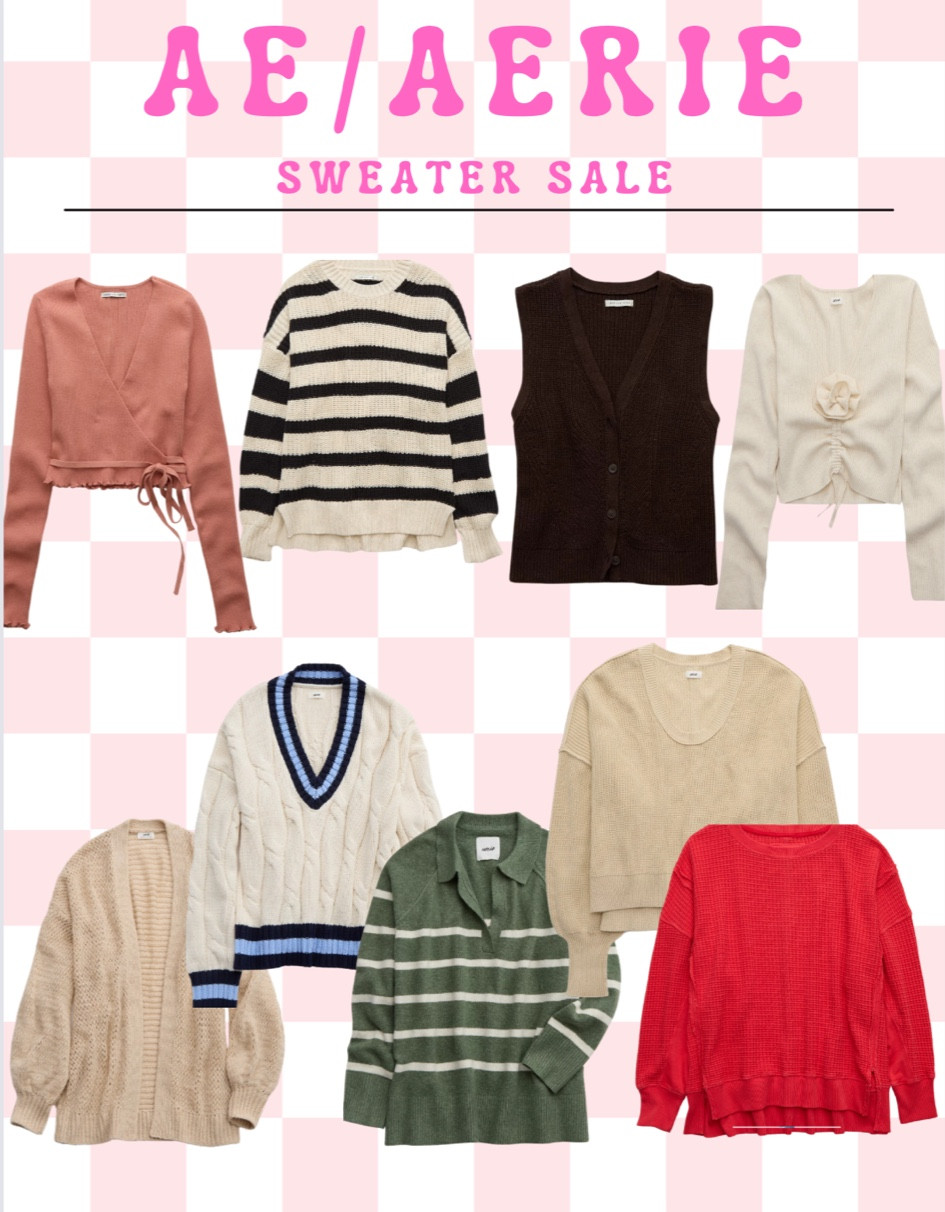 Sweater sale at Aerie - most are 30%!! Stock up for fall/winter! 

#LTKSaleAlert #LTKSeasonal #LTKFallSale