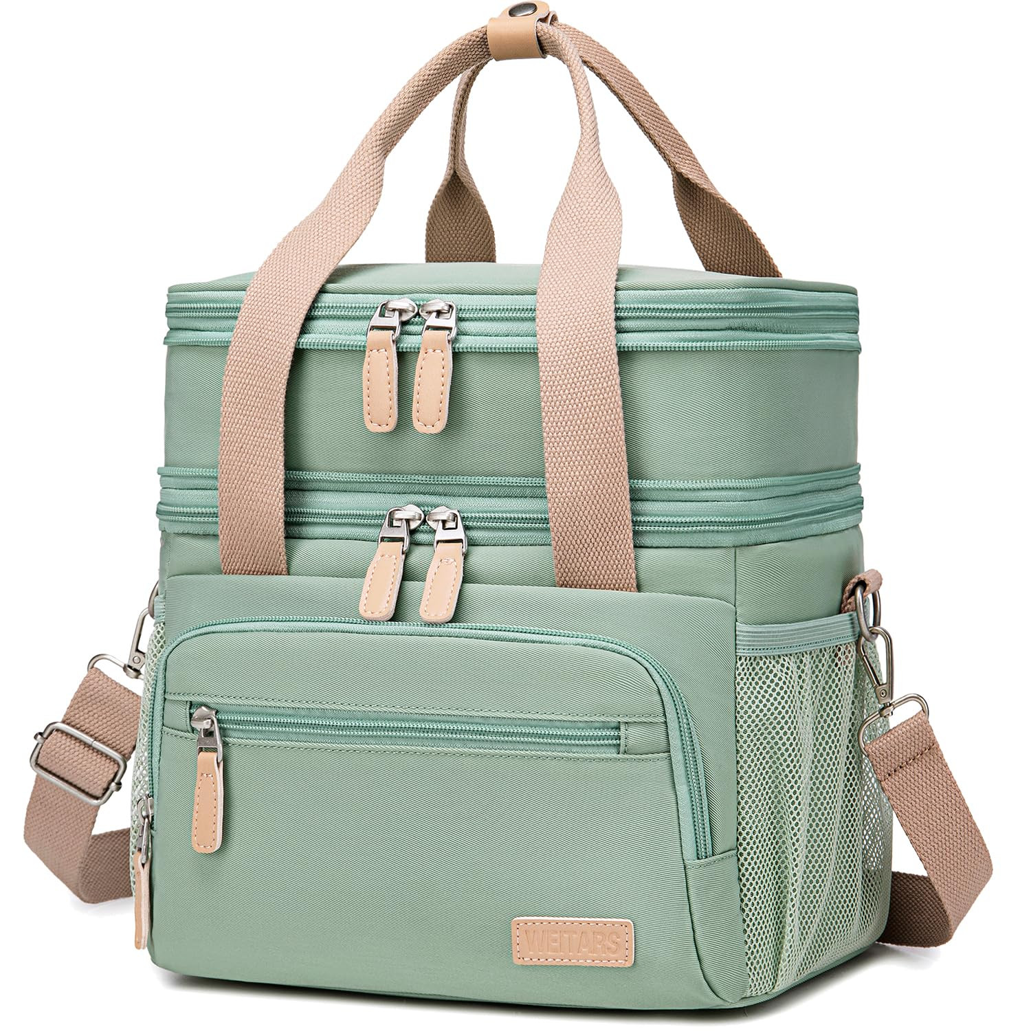 Weitars Insulated Lunch Box for Women Men-Dual Compartment Waterproof Reusable Large Lunch Bag fo... | Amazon (US)