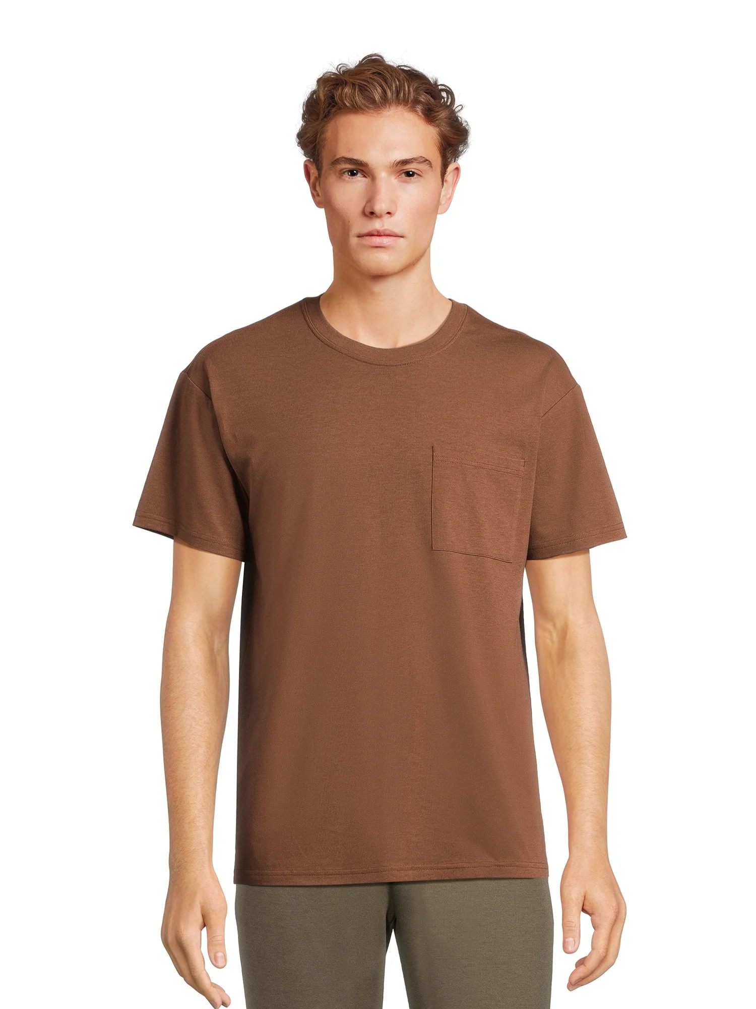 Athletic Works Men's Short Sleeve Soft Pocket T-Shirt, Sizes S-4XL | Walmart (US)