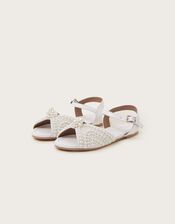 Pearly Strap Sandals Ivory | Monsoon (UK)