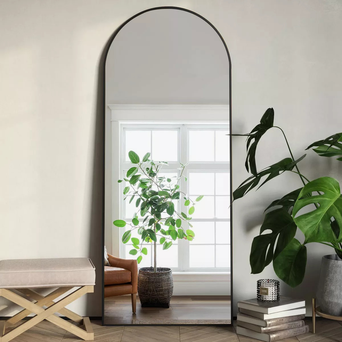 Muse Large Arch Mirror Full Length,71X32 Arched Mirror Oversize Rectangle With Arch-Crowned Top w... | Target
