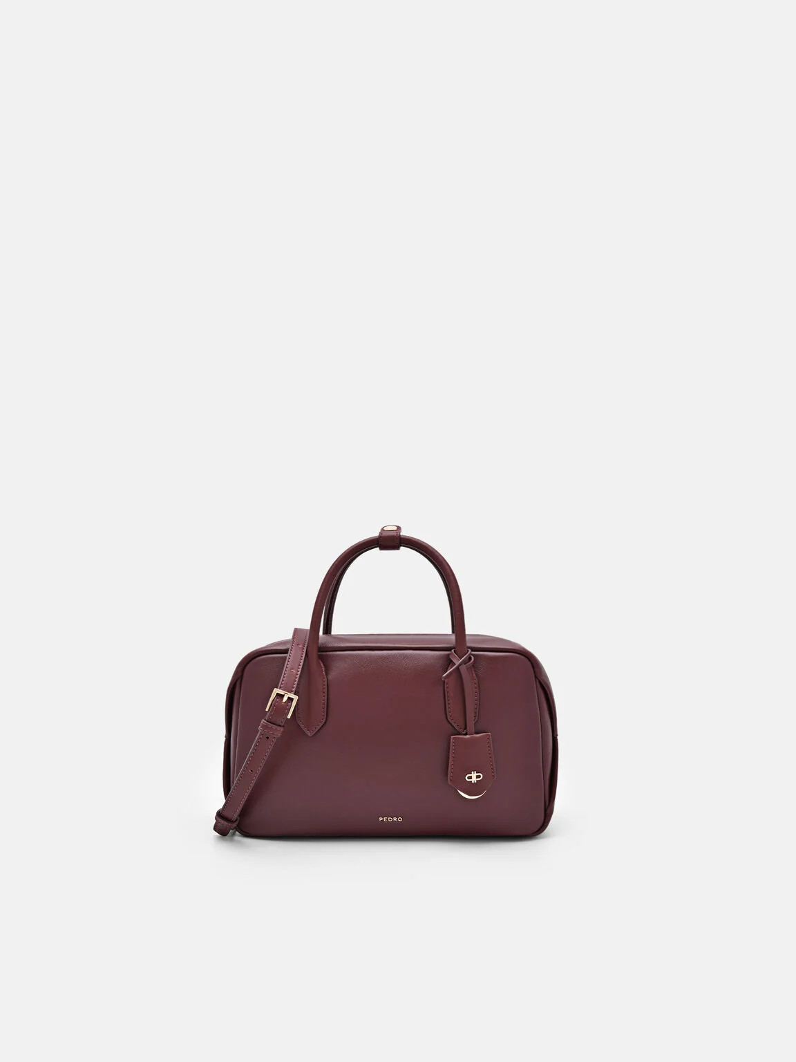 Wine Leather Bowling Bag | PEDRO | Pedro Shoes