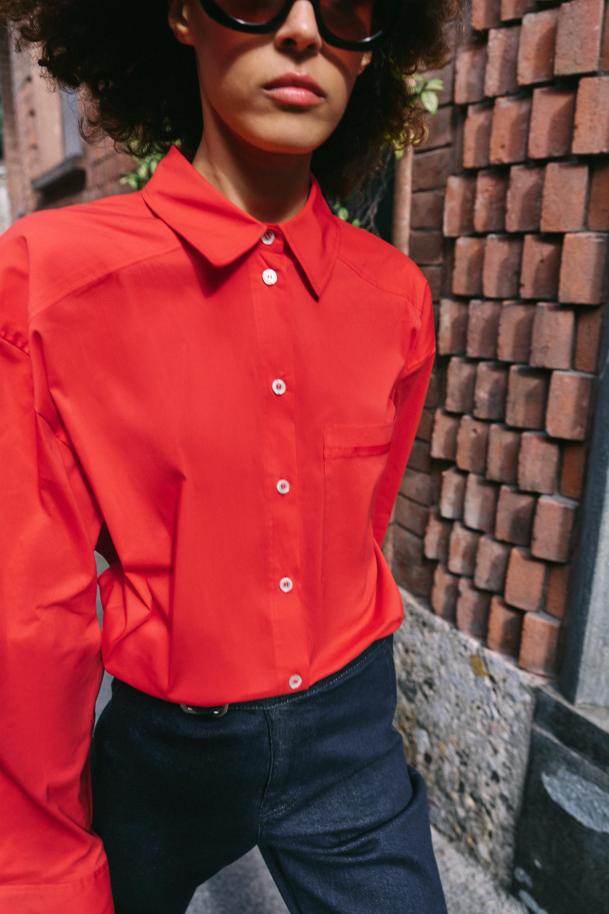 OVERSIZE POPLIN SHIRT | Zara UK