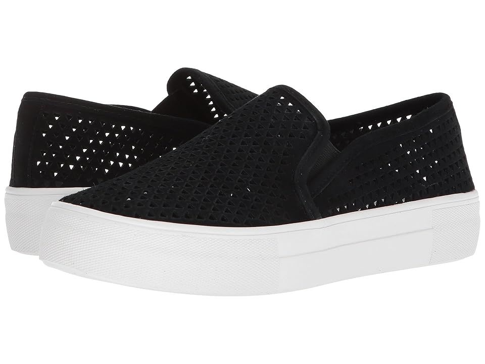 Steve Madden Gills-P Sneaker (Black Suede) Women's Slip on  Shoes | Zappos