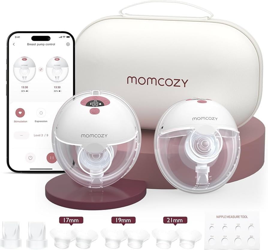 Momcozy M5 Smart APP Controlled Wearable Breast Pump, Hands-Free Wireless Electric Pump, 3 Modes ... | Amazon (US)