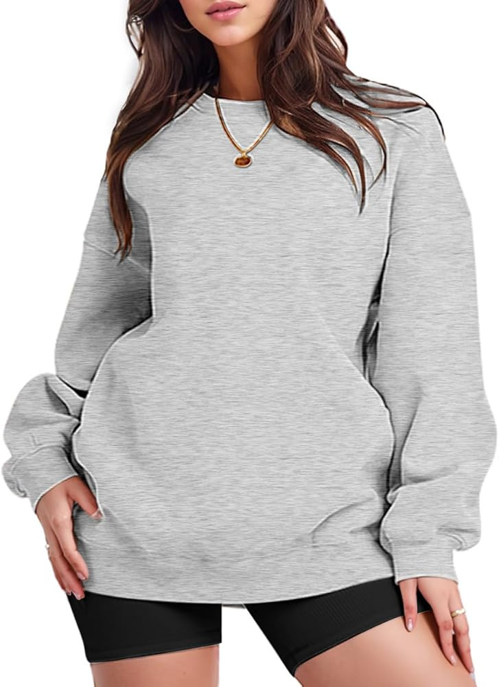 Vemodoo Oversized Sweatshirt for Women Crewneck Pullover Loose Fit Sweaters Casual Tops Fall Wint... | Amazon (US)