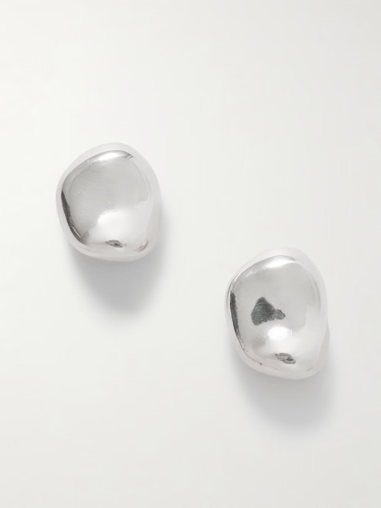 AGMES - Gia Small Recycled Silver Earrings - One size | NET-A-PORTER (UK & EU)