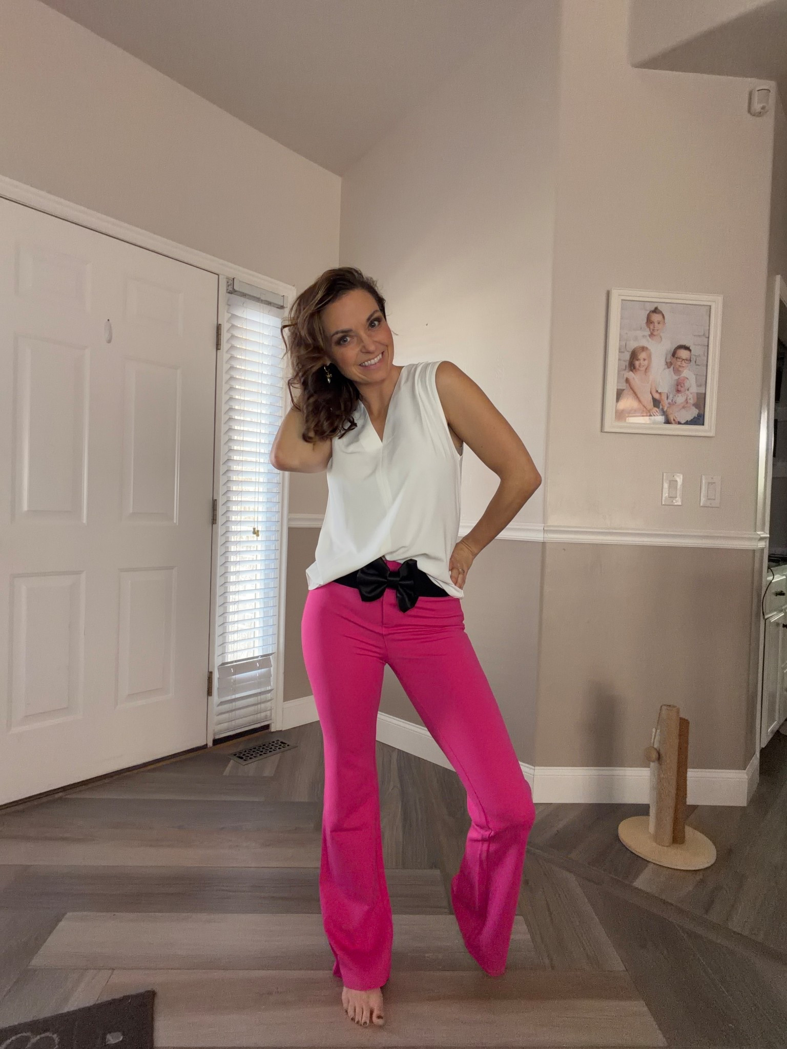 The best  work pants there is that comes in a ridiculous amount of colors. Highly recommend the top as well for a comfortable, cute professional addition to your outfit. ￼

#LTKootd #LTKPetite #LTKWorkwear