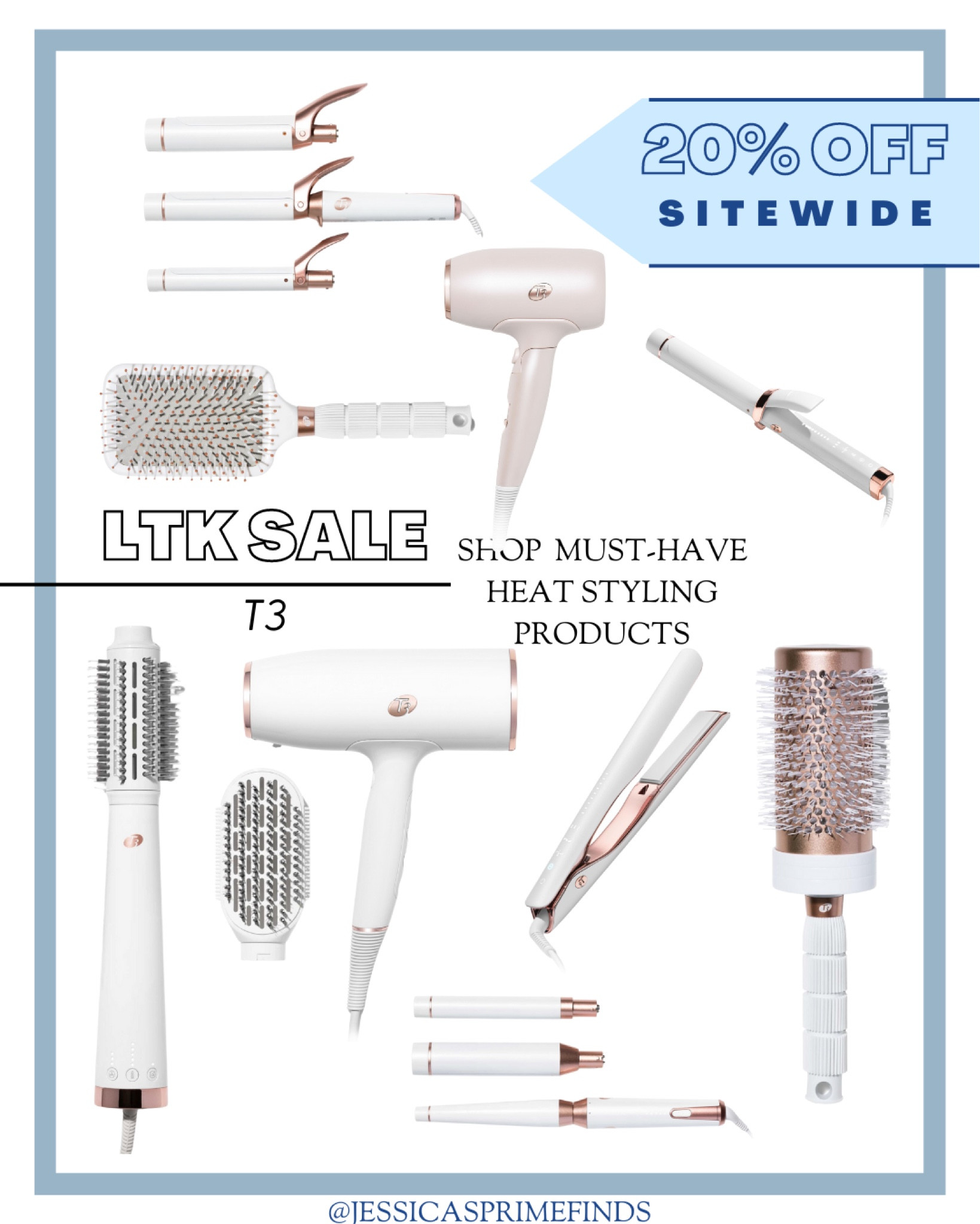 LTK SALE 9/18-20! T3 20% OFF SITEWIDE! Shop Best Selling Hair Tools like the Airebrush Duo, whirl trio  and more! #LTKSale 

#LTKbeauty #LTKsalealert #LTKSale