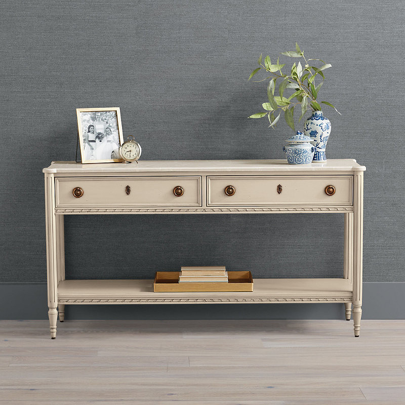 Etienne Console Table - French Linen - Frontgate | Frontgate