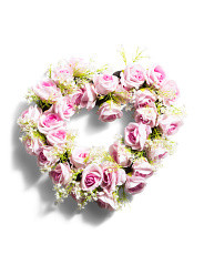 16in Rose Heart Shaped Wreath | Valentine's Day | Marshalls | Marshalls