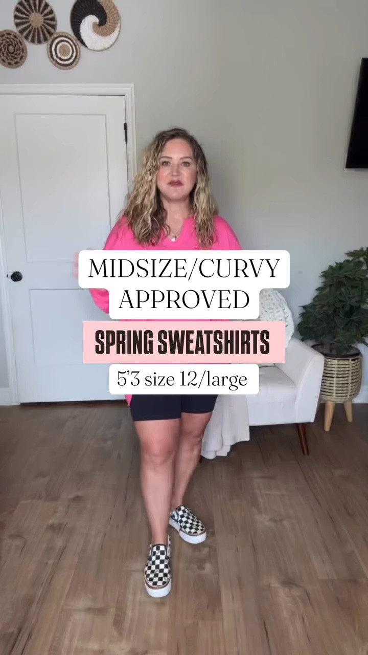 These are great sweatshirts to keep warm but also not too thick! 

#LTKMidsize #LTKOver40