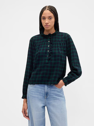 Oversized Ruffle Top | Gap Factory