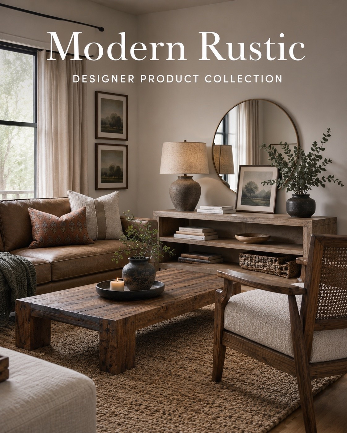 Warm wood tones, natural textures, and timeless silhouettes come together in this Modern Rustic collection. Shop the curated designer-inspired pieces featured in this space—from rustic wood furniture and cozy textiles to lighting, artwork, and accessories—to create a home that feels warm, welcoming, and effortlessly refined.

Shop the Modern Rustic Collection in our LTK profile.#LTKStyle #ShopLTK #ModernRustic #ModernRusticDecor #RusticModern #RusticHome #NeutralHome #OrganicModern #WarmMinimalism #LivingRoomDesign #InteriorDesign #HomeDecor #DesignerInspired #CozyHome #WoodFurniture #LayeredInteriors #HomeInspiration #MicklerCo #ShopTheLook

#LTKHome
