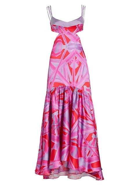 Katherine Printed Silk Maxi Dress | Saks Fifth Avenue