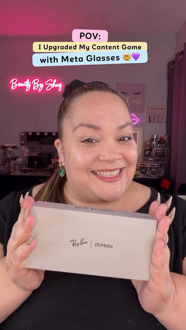 Okay but why did nobody tell me these were THIS good?! 😭💜

I finally got my Ray-Ban Meta glasses and baby… this is content creator LEVEL UP energy.

They’re prescription ✔️
They’re transition ✔️
They go from clear to this GORGEOUS deep amethyst outside 💜
They shoot hands-free photos + video ✔️
And Meta AI is literally built in so I can talk to my glasses like we’re besties 🤯

As a content creator, I wanted tools that move how I move. Quick. Smart. Effortless. And these? Next level.

Team BeautyByShaq is entering our futuristic era 💅🏽✨

Would you wear smart glasses or are you scared of the upgrade? 👀💜

#MetaGlasses #RayBanMeta #ContentCreatorLife #TechMeetsStyle #MiamiContentCreator HandsFreeContent LevelUpSeason

#LTKActive #LTKOver40 #LTKSpringSale