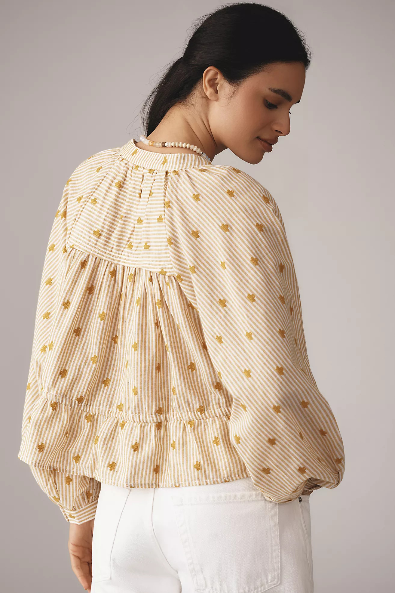 The Sidney Batwing Blouse by Pilcro: Cinched Waist Edition | Anthropologie (US)