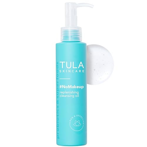 TULA Skin Care #nomakeup Replenishing Cleansing Oil - Oil Cleanser and Makeup Remover, Gently Clean and Remove Stubborn Makeup and Residue, 4.7 oz. | Amazon (US)
