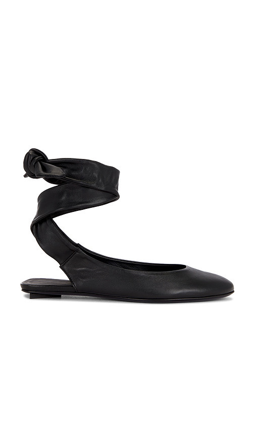 THE ATTICO Cloe Ballerina Flat in Black. Taglia 39.5. Also in 36.5, 38, 36, 39. | Revolve Clothing (Global)