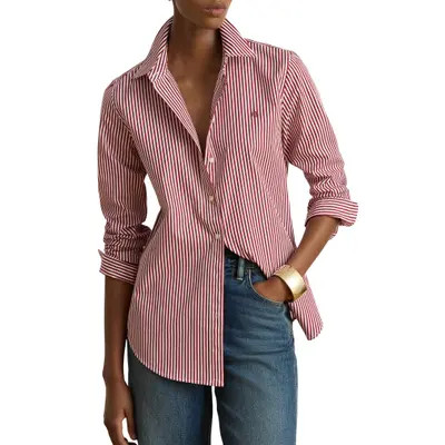 Stripe Cotton Button-Up Shirt | Nordstrom