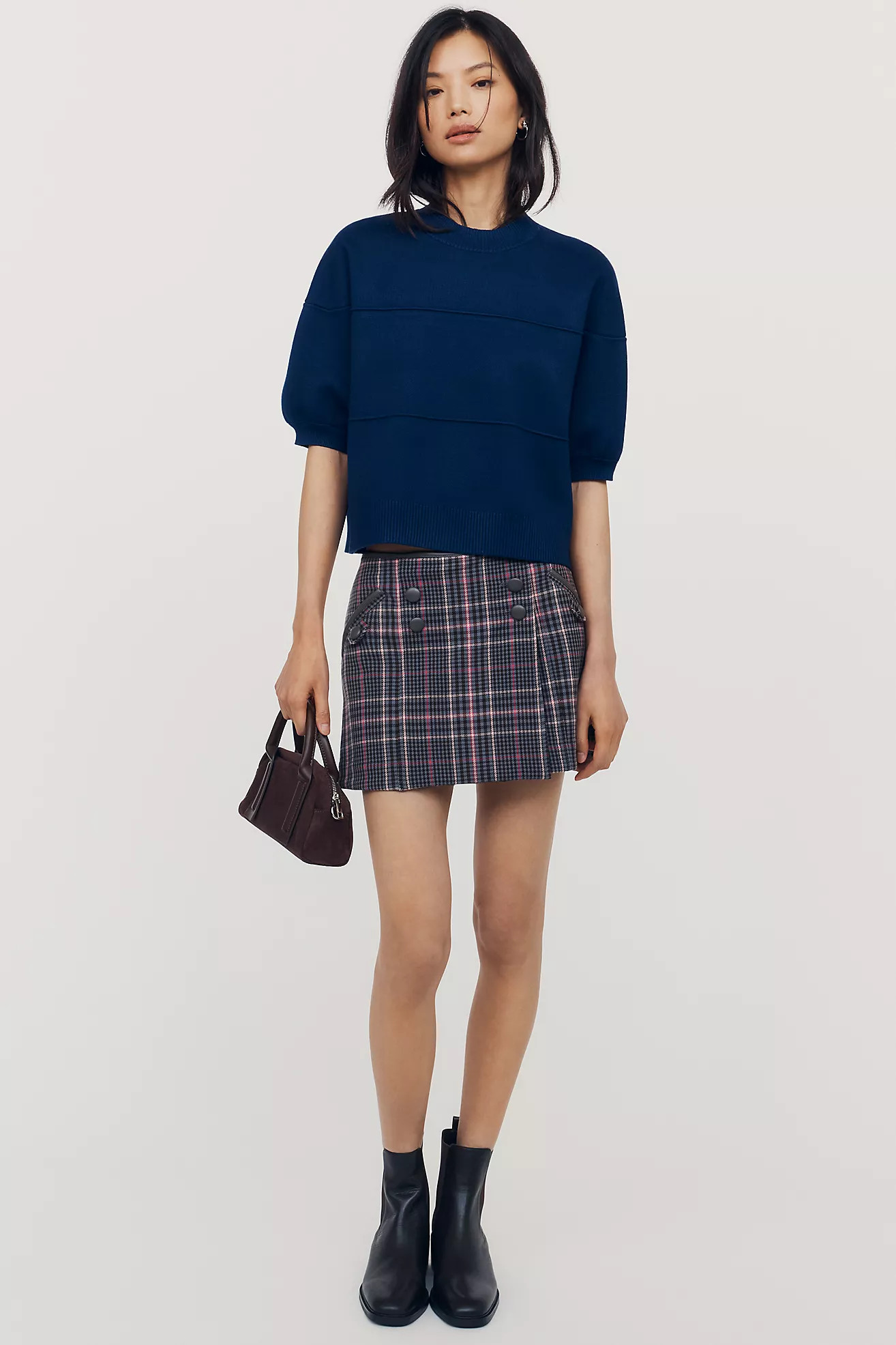 Maeve Pleated Mini Skirt | Anthropologie (US)