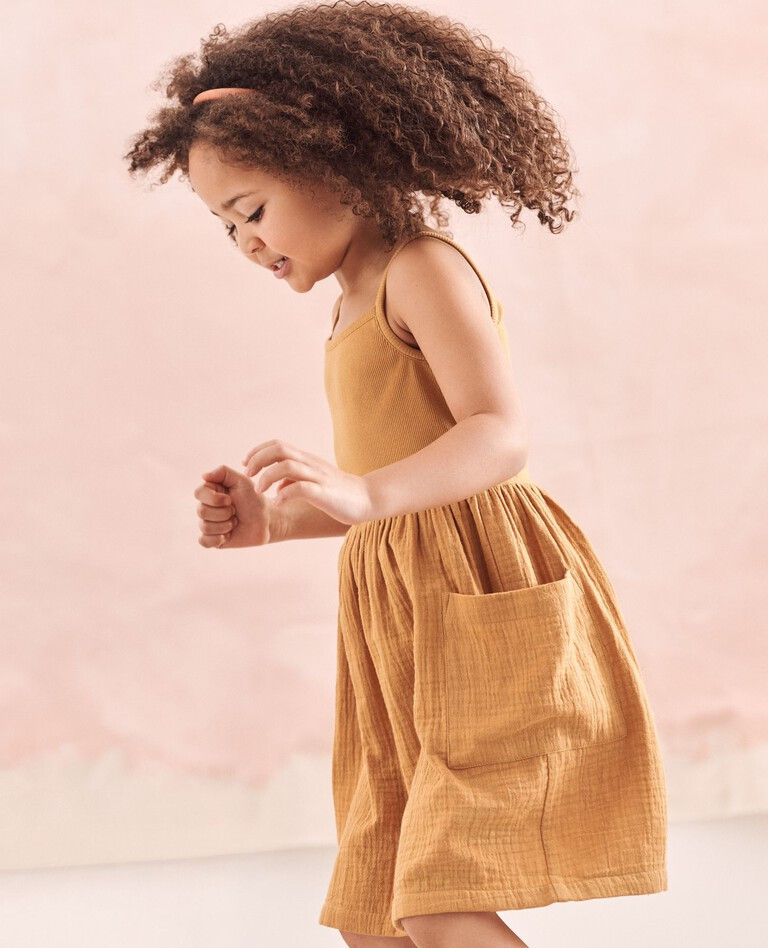Muslin Cami Pocket Dress | Hanna Andersson