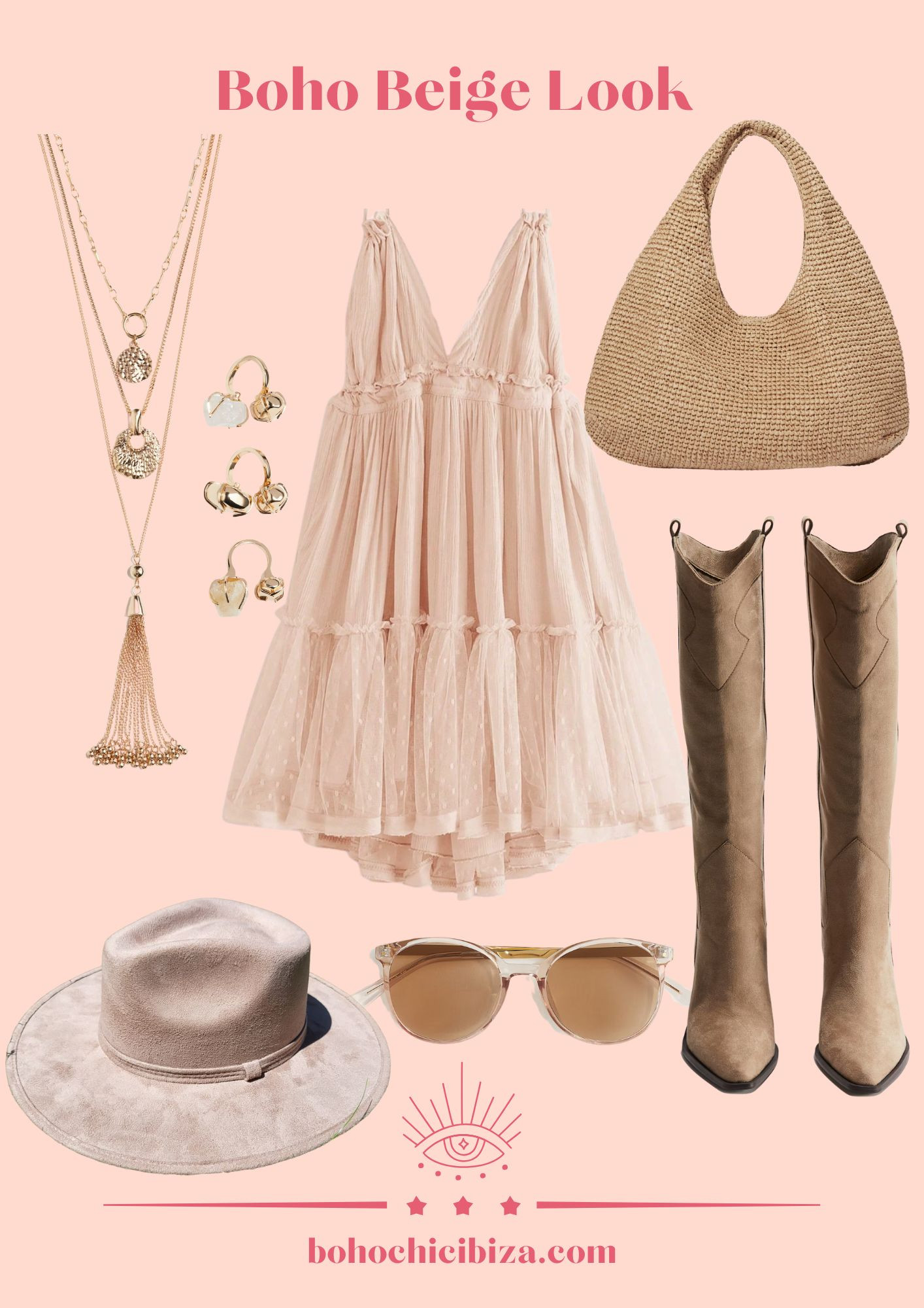 Boho Beige Look 💗
- Cowboy Boots
- Leather Shoulder Bag
- Ring Pack
- Rosie Dress
- Gold Pack Necklace
- Beige Sunglasses
- Mexican Beige Hat
 

 #LTKspring #LTKsale #LTKstyletip