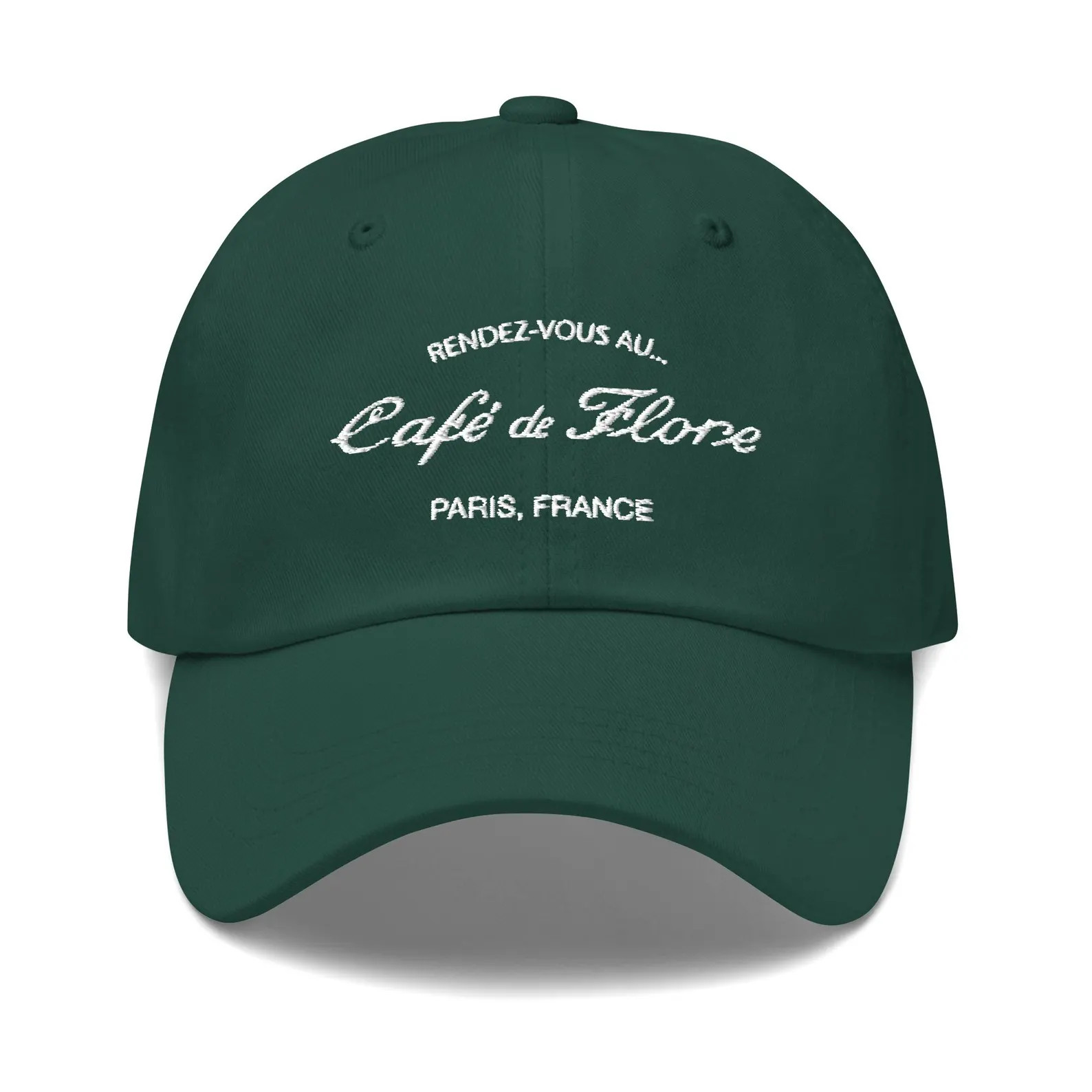 Cafe De Flore Embroidered Dad Hat Paris Cafe Baseball Cap | Parisian French Coffee Shop Cafe Embr... | Etsy (US)