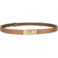 IAKING Women Skinny Leather Belt with Turn-lock Buckle Adjustable Belt for Women Womens Belts for... | Amazon (US)
