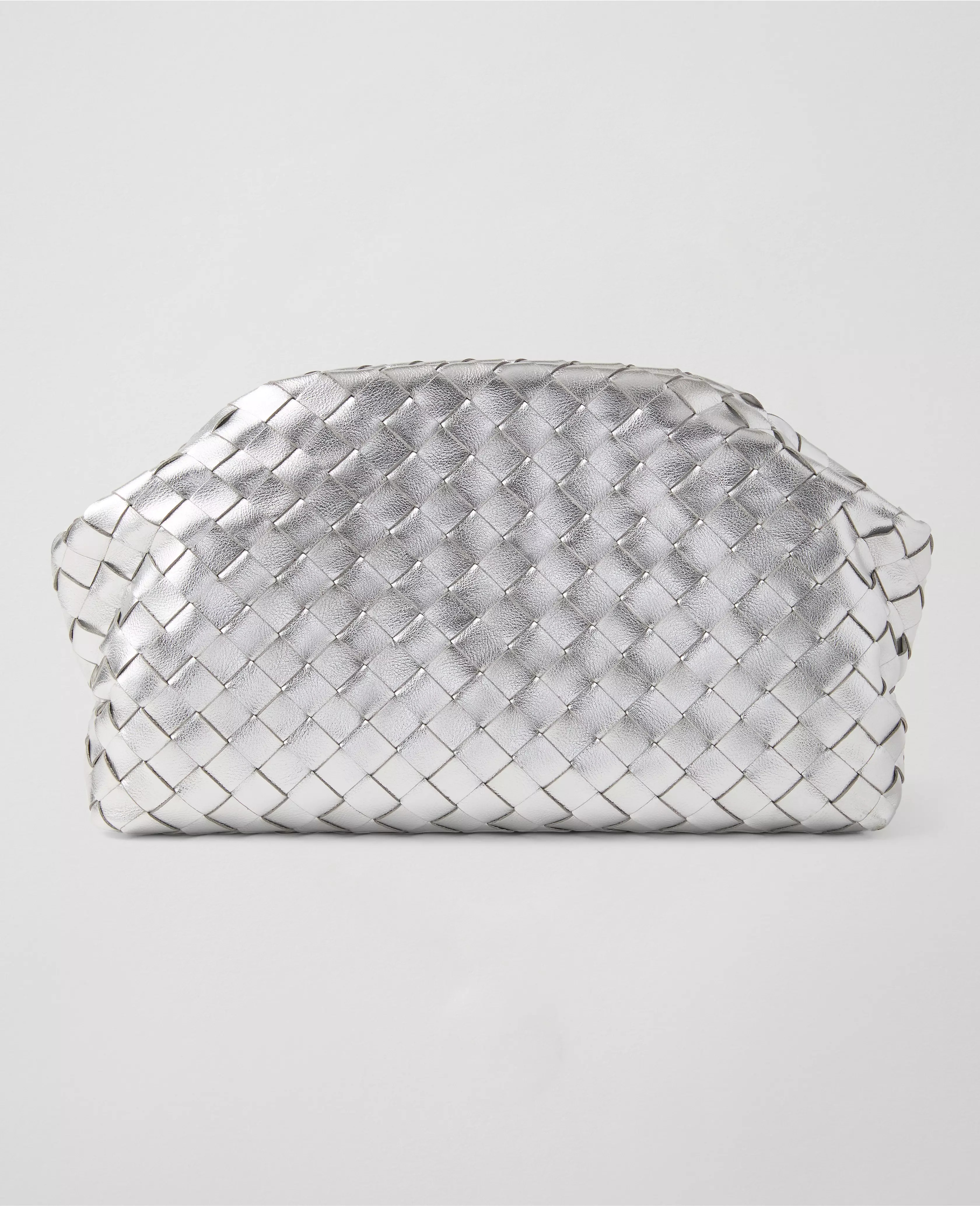 Woven Metallic Clutch | Ann Taylor
