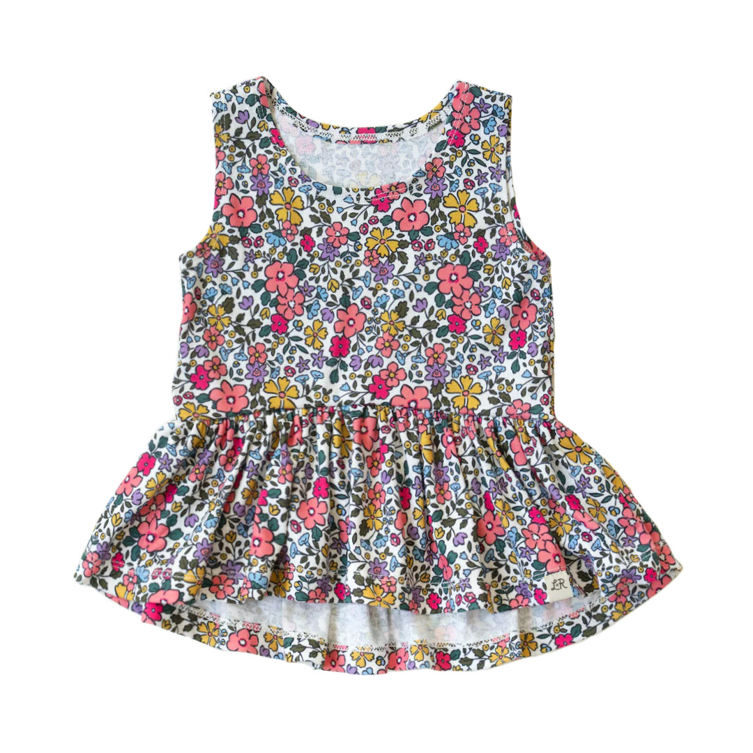 Tropic Floral Peplum | Little Road Co.