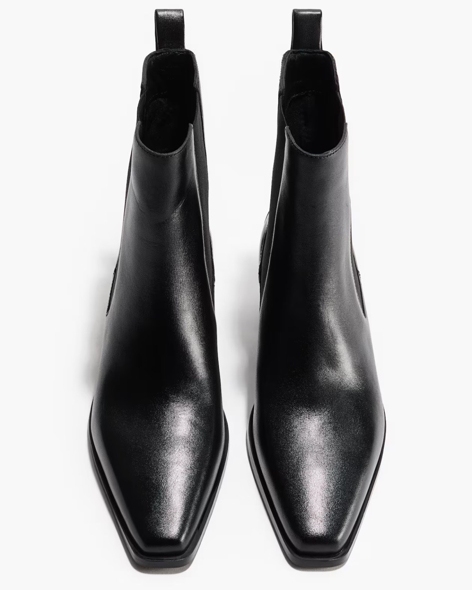 Black leather booties

#LTKSeasonal