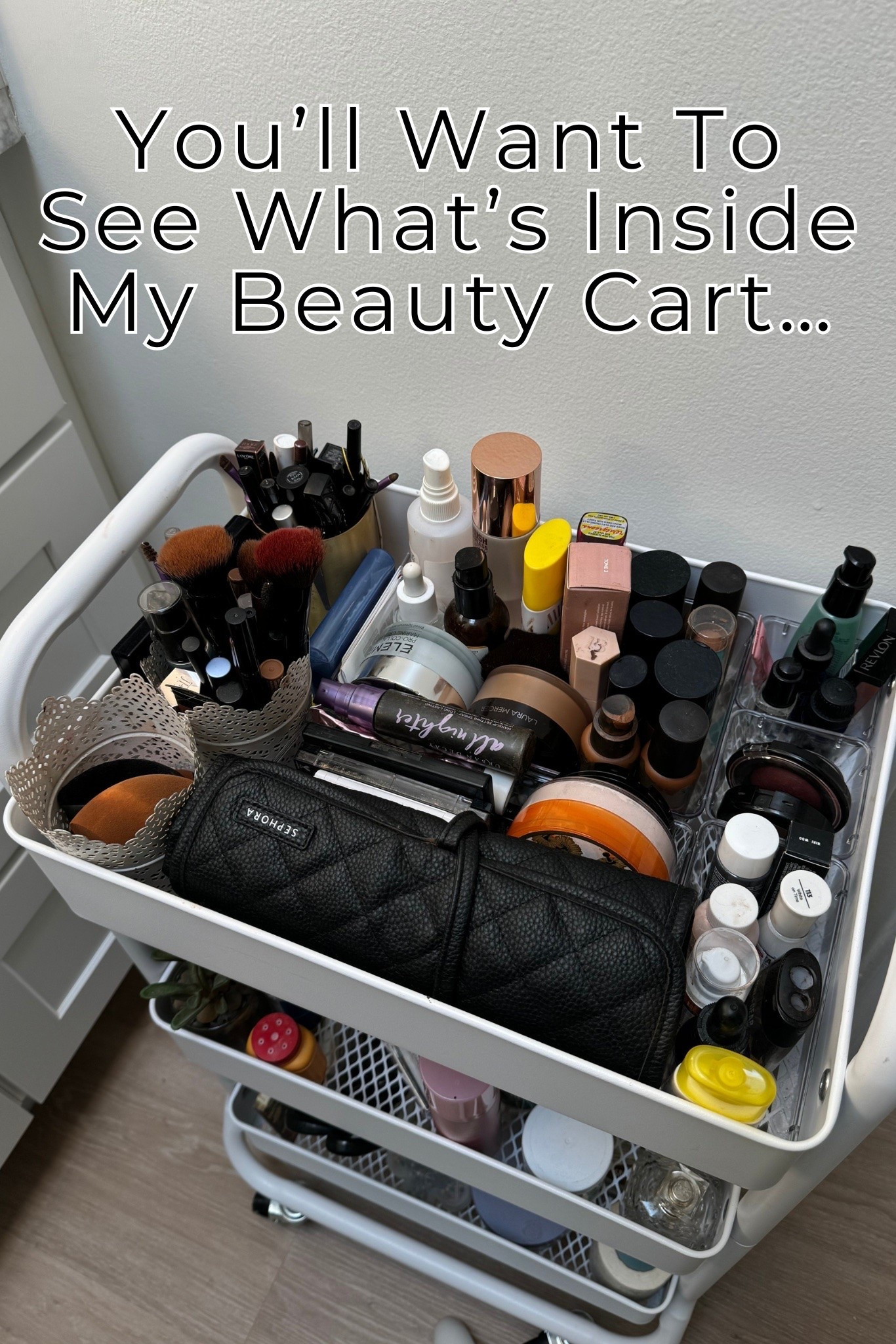 Keeping everyday beauty products organized makes getting ready feel so much smoother. This rolling cart creates a dedicated spot for makeup, skincare, brushes, and tools without taking up too much space.   Perfect for anyone who needs extra storage while keeping products neat and within reach. beauty cart organization, makeup storage ideas, skincare organizer, bathroom organization, vanity organization, makeup cart, beauty room ideas, makeup storage solutions, home organization, beauty essentials

#LTKBeauty #LTKgrwm #LTKSeasonal