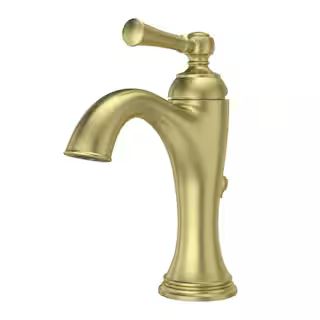 Pfister Tisbury Single-Handle Single Hole Bathroom Faucet in Brushed Gold LG42-TB0BG | The Home Depot